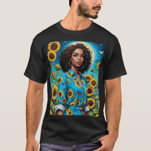 Sunflower Goddess Celestial Beauty Tee