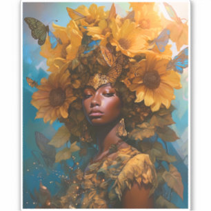 Sunflower Goddess Fantasy Art