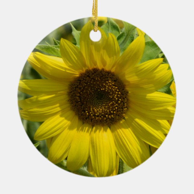 Sunflower Gold Ornament (Back)
