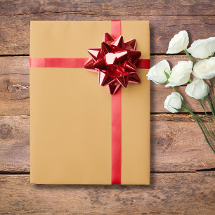 Sunflower Gold Solid Colour Classic Elegant Wrapping Paper