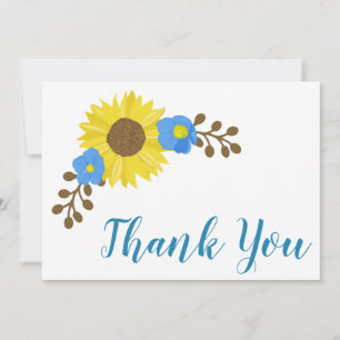 Sunflower Grace Thank You Card