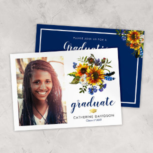Sunflower Graduation 2026 Photo Invitation