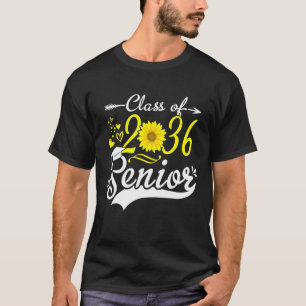 Sunflower Graduation Senior Class of 2036 36 Funny T-Shirt
