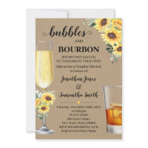 Sunflower Greenery Bubbles & Bourbon Before I do