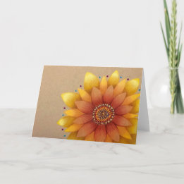 Sunflower greeting card