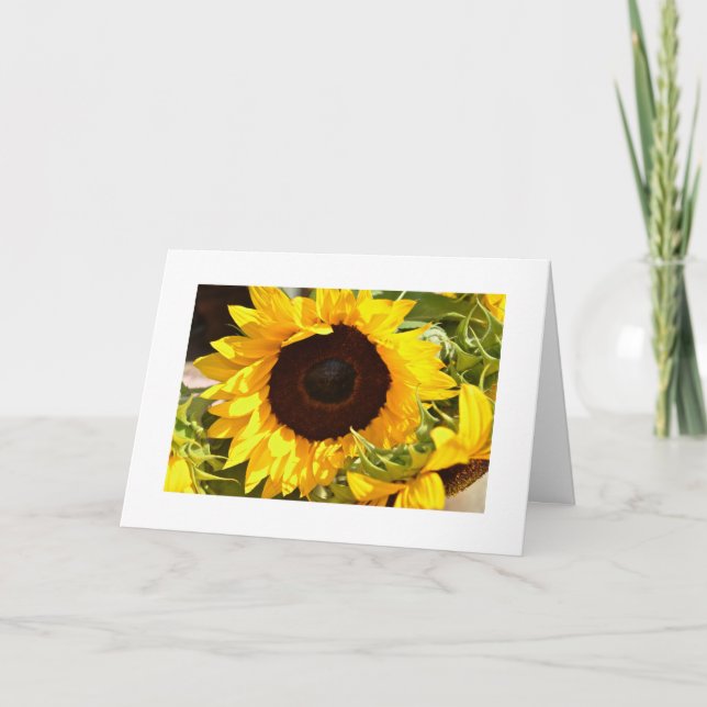 Sunflower Greeting Card (Front)