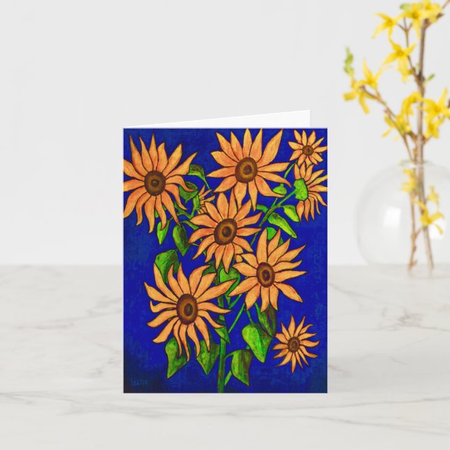 Sunflower Greeting Card (Yellow Flower)