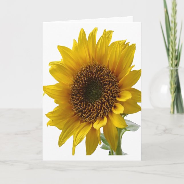 Sunflower greeting Card for Her (Front)