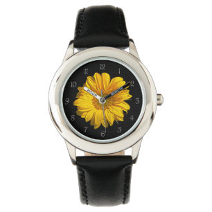 Sunflower Grey Script Numbers Kids Watch