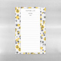 Sunflower Grocery Shopping List