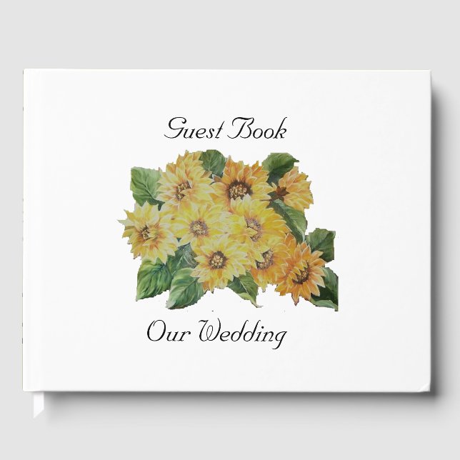 Sunflower Guest Book (Front)