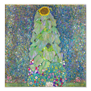 Sunflower Gustav Klimt Photo Print