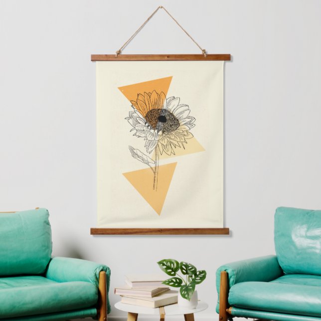 Sunflower  hanging tapestry (Living Room)