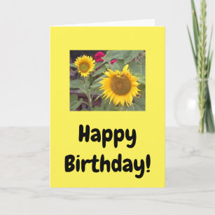 Happy Birthday With Sunflower Gifts on Zazzle NZ