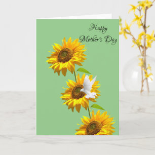 Sunflower Happy Mother's Day Folded Greeting Card