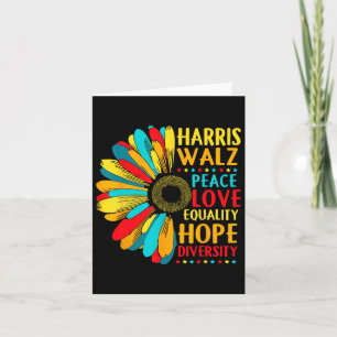Sunflower Harris-wheimer 2024 Peace Lgbt Harris-w Card