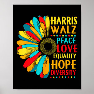 Sunflower Harris-wheimer 2024 Peace Lgbt Harris-w Poster