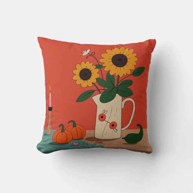 Sunflower Harvest Cushion (Front)