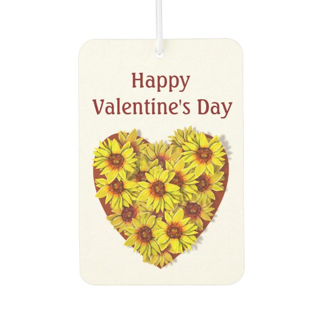 Sunflower Heart Air Freshener (Front)