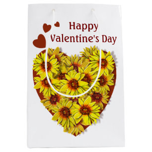 Sunflower Heart Gift Bag