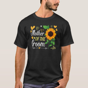 Sunflower Heart Mother Of The Groom Husband Wife W T-Shirt