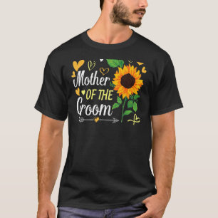 Sunflower Heart Mother Of The Groom Husband Wife W T-Shirt