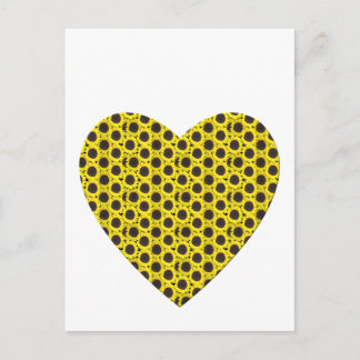 Sunflower Heart Postcard