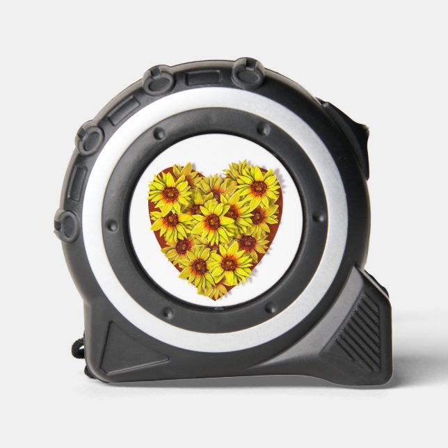 Sunflower Heart Tape Measure 1 (Front)