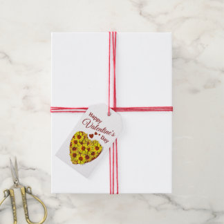 Sunflower Heart Valentine's Day Gift Tag