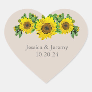 Sunflower hearts stickers