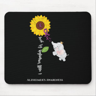 Sunflower Heimerheimer Awareness I Will Remember F Mouse Pad