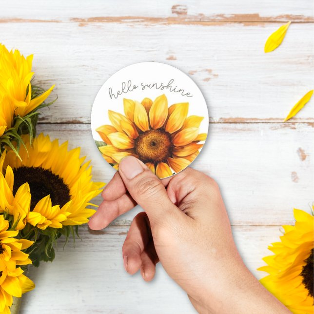 Sunflower "Hello Sunshine" Stickers  (Creator Uploaded)