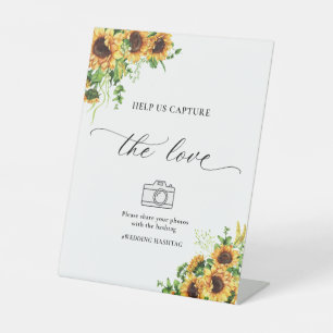Sunflower Help Us Capture The Love Sign