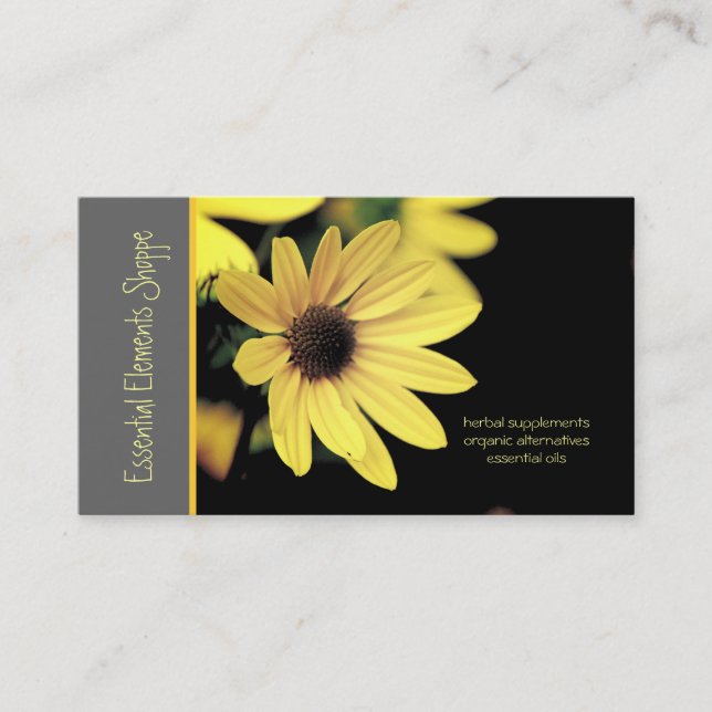Sunflower Herbalist Business Card (Front)