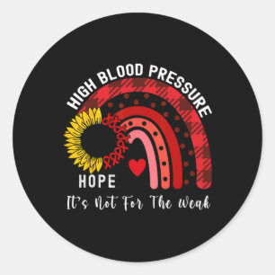 Sunflower High Blood Pressure Awareness Classic Round Sticker