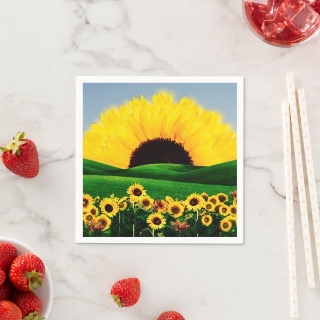 SUNFLOWER HILL NAPKIN (Insitu)