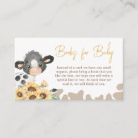 Sunflower Holy Cow Baby Shower Books for Baby