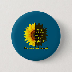 Sunflower Hope 6 Cm Round Badge