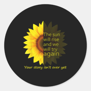 Sunflower Hope Classic Round Sticker