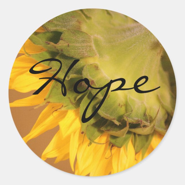 Sunflower, Hope stickers (Front)