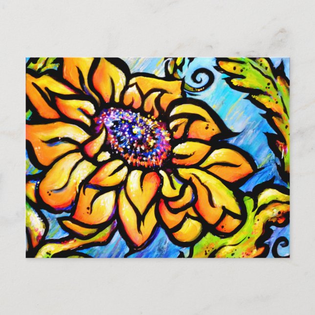 Sunflower II Postcard (Front)