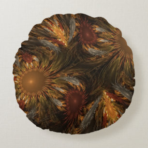 Sunflower Impressions Round Cushion