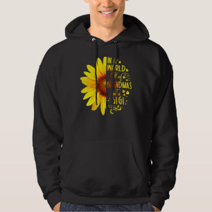 Sunflower In A World Full Of Grandmas Be Gigi Moth Hoodie
