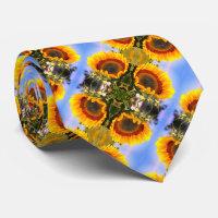 Sunflower In Sunshine Abstract Art Pattern     