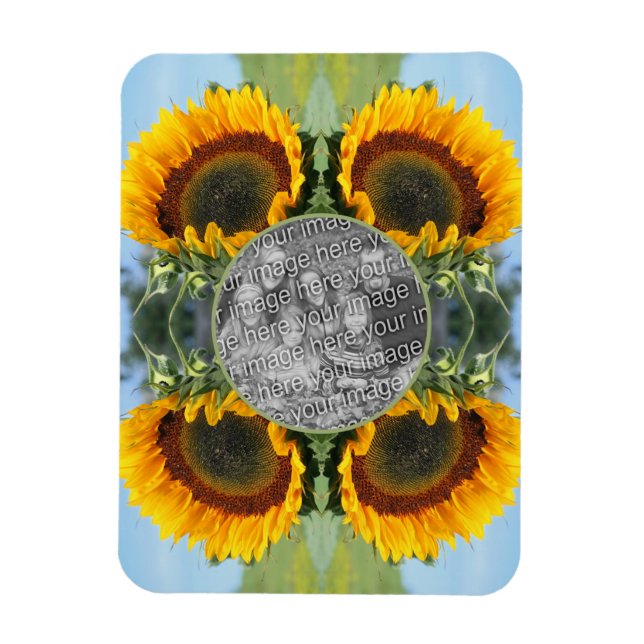 Sunflower In Sunshine Create Your Own Photo Magnet (Vertical)