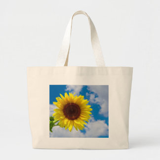 Sunflower in the Sky Large Tote Bag