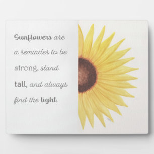 Sunflower Inspiration Plaque