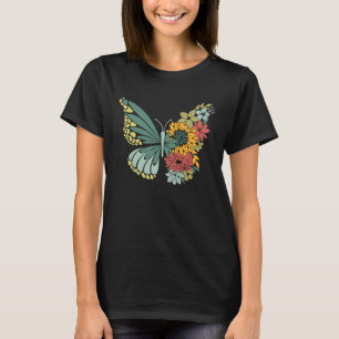 Sunflower Jesus Cross Faith Hope Love Butterfly Ch T-Shirt