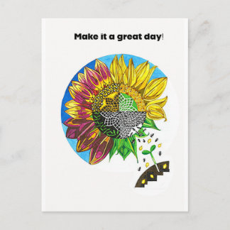Sunflower Joy Postcard
