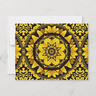 Sunflower Kaleidoscope Card